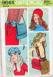 9644 WOODSTOCK 71 SUSPENDER BELT, BELT, BAGS, CAPS PATTERN S, LG